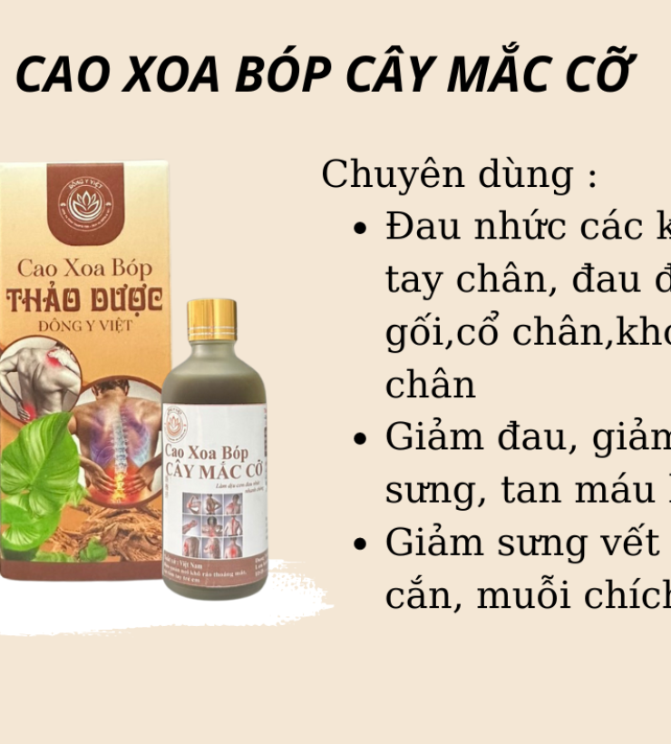 CAO XOA BÓP CÂY MẮC CỠ 