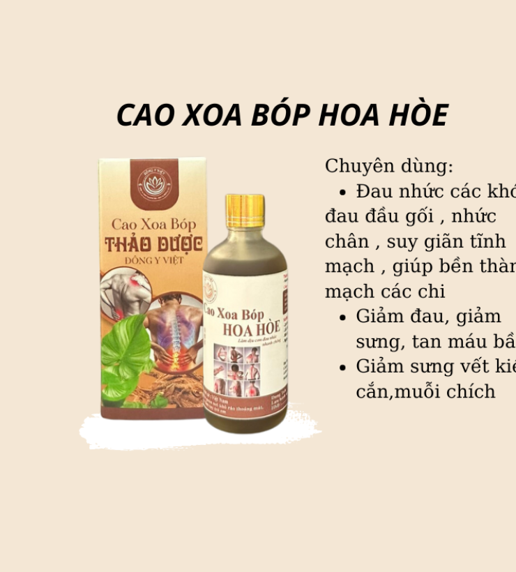 CAO XOA BÓP HOA HÒE 