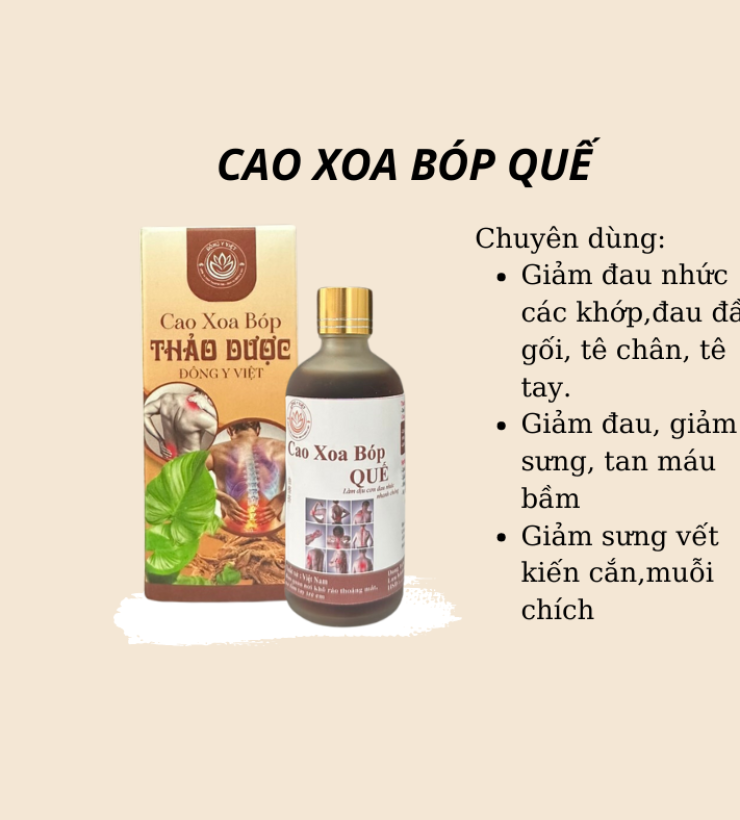 CAO XOA BÓP QUẾ 