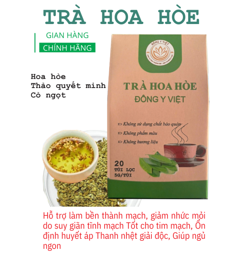 TRÀ HOA HÒE ( Hỗ trợ làm bền thành mạch, làm giảm đau nhức do suy giãn tỉnh mạch)