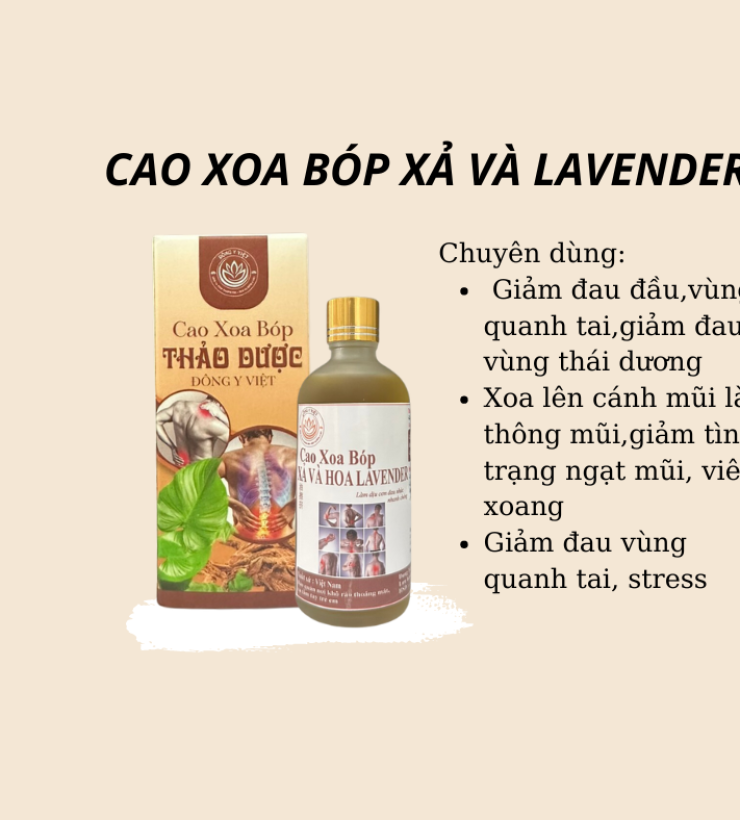 CAO XOA BÓP XẢ VÀ LAVENDER