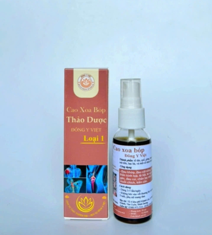 CAO XOA BÓP THẢO DƯỢC ĐÔNG Y VIỆT 50ml