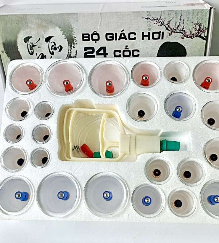 Bộ sản phẩm giác hơi 24 ống